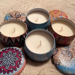 ⭐️3/$25⭐️ Set of 4 Candles - Boho Style Gift Box